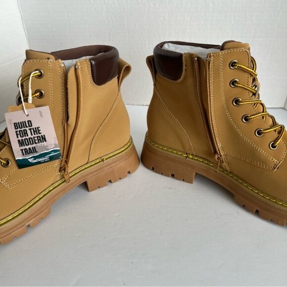 Jabasic - Women's Leather Lace-Up Ankle Boots - Wheat. Size: 9. NIB. (1844) - Picture 9 of 16